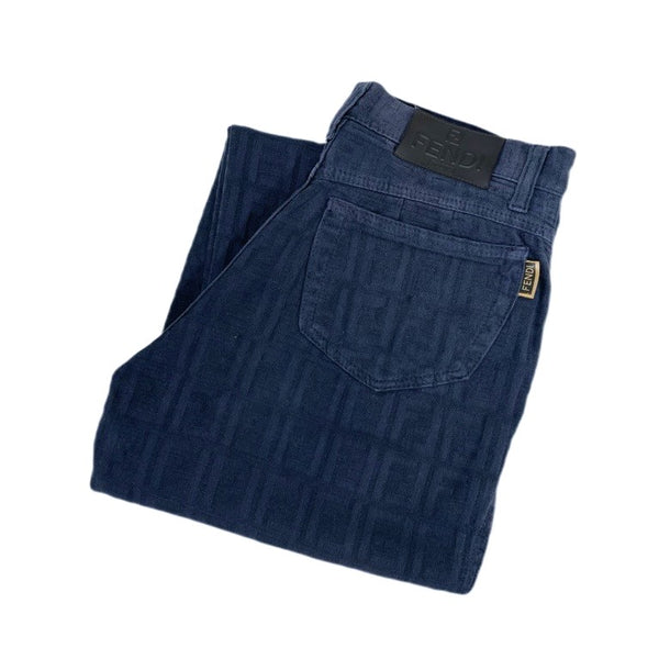 (DESIGNERS) 1990'S～ MADE IN ITALY FENDI ZUCCA PATTERN TOTAL PATTERN 5 POCKET PANTS