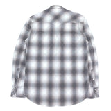 (DESIGNERS) 2000'S～ NUMBER NINE SHADOW PLAID FLANNEL WESTERN SHIRT WITH GUSSET