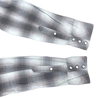 (DESIGNERS) 2000'S～ NUMBER NINE SHADOW PLAID FLANNEL WESTERN SHIRT WITH GUSSET