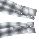 (DESIGNERS) 2000'S～ NUMBER NINE SHADOW PLAID FLANNEL WESTERN SHIRT WITH GUSSET