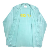 (vintage) 1960'S～ DONEGAL CHAIN STITCH EMBROIDERED RAYON LOOP COLLAR BOX SHIRT