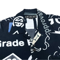 (DESIGNERS) 2000'S～ MADE IN JAPAN BAL ALL OVER PRINT RAYON LOOP COLLAR BOX SHIRT
