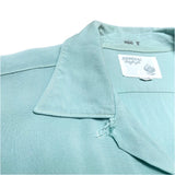 (vintage) 1960'S～ DONEGAL CHAIN STITCH EMBROIDERED RAYON LOOP COLLAR BOX SHIRT