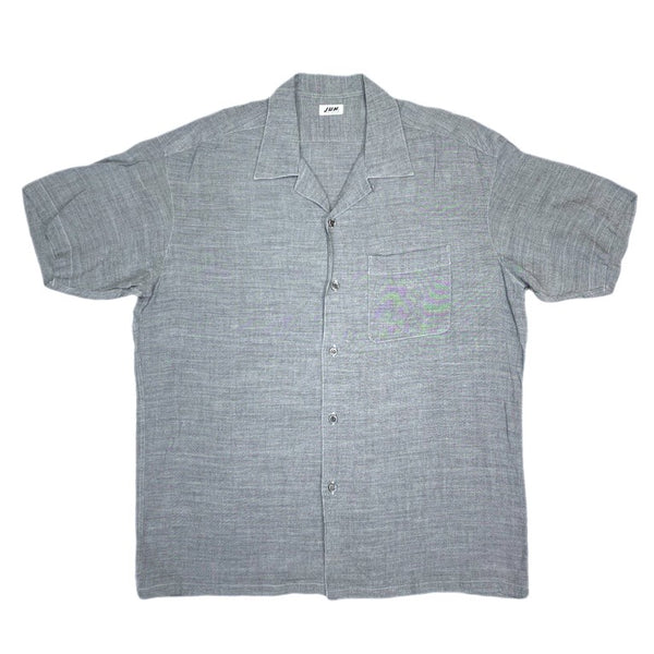 (DESIGNERS) 1990'S～ MADE IN JAPAN JUN MEN RAYON LOOP COLLAR SHORT SLEEVE BOX SHIRT