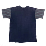 (DESIGNERS) AD1999 COMME des GARCONS HOMME SLEEVE STRIPED PATTERN PANELED T-SHIRT
