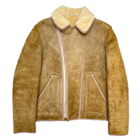 (VINTAGE) 1970'S～ skin things SHEEPSKIN SHEARLING DOUBLE BREASTED BIKER JACKET