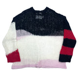 (DESIGNERS) 2023 DAIRIKU PANELED DESIGN LOW GAUGE MOHAIR KNIT