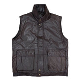 (VINTAGE) 1980'S～ EDDIE BAUER BLACK TAG LEATHER DOWN VEST