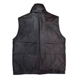 (VINTAGE) 1980'S～ EDDIE BAUER BLACK TAG LEATHER DOWN VEST