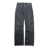 (designers) 1999 HELMUT LANG CLASSIC DENIM 5 POCKET YARN DYED BLACK DENIM PANTS
