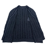 (DESIGNERS) JIL SANDER NAVY KNIT PONCHO