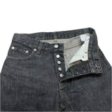 (designers) 1999 HELMUT LANG CLASSIC DENIM 5 POCKET YARN DYED BLACK DENIM PANTS