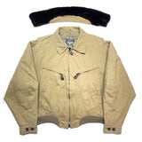((DESIGNERS) 1990'S～ MADE IN ITALY EMPORIO ARMANI FLIGHT JACKET WITH BOA COLLAR
