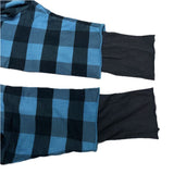 (designers) 2012 MADE IN JAPAN UNDERCOVERISM LAYERED STYLE BLOCK CHECKERED SWEAT SHIRT