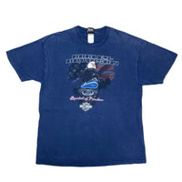 (T-SHIRT) 2003 MADE IN USA HARLEY DAVIDSON DOUBLE SIDED PRINT T-SHIRT