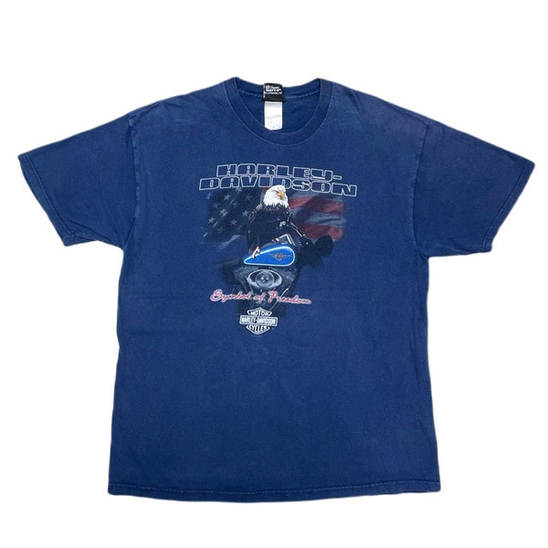 (T-SHIRT) 2003 MADE IN USA HARLEY DAVIDSON DOUBLE SIDED PRINT T-SHIRT