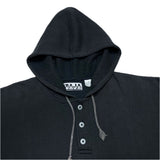 (vintage) 1980'S～ TEAM BAJA HENLEY NECK PULLOVER HOODIE SWEAT SHIRT