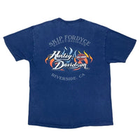 (T-SHIRT) 2003 MADE IN USA HARLEY DAVIDSON DOUBLE SIDED PRINT T-SHIRT