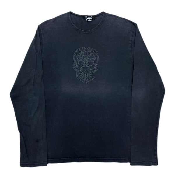 (DESIGNERS) 1990'S～ MADE IN USA A&G FADED DOBLE SIDED PRINT LONG SLEEVE T-SHIRT