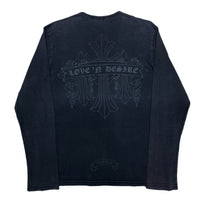 (DESIGNERS) 1990'S～ MADE IN USA A&G FADED DOBLE SIDED PRINT LONG SLEEVE T-SHIRT