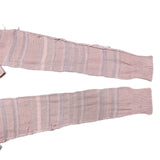 (DESIGNERS) UNUSED DISTRESSED INSIDE OUT COTTON KNIT CARDIGAN