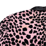 (vintage) 1980'S～ REMINISCENCE LEOPARD PATTERN PRINT CORDUROY 1 BUTTON SHAWL COLLAR BLAZER JACKET