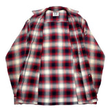 (BORO) 1960'S～ PILGRIM SHADOW PLAID RAYON LOOP COLLAR BOX SHIRT