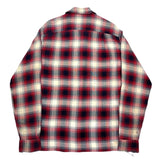 (BORO) 1960'S～ PILGRIM SHADOW PLAID RAYON LOOP COLLAR BOX SHIRT