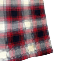 (BORO) 1960'S～ PILGRIM SHADOW PLAID RAYON LOOP COLLAR BOX SHIRT