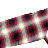 (BORO) 1960'S～ PILGRIM SHADOW PLAID RAYON LOOP COLLAR BOX SHIRT