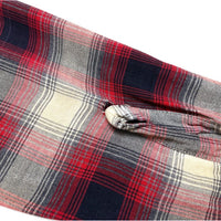 (BORO) 1960'S～ PILGRIM SHADOW PLAID RAYON LOOP COLLAR BOX SHIRT