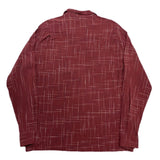 (designers) MADE IN JAPAN SASSAFRAS LATTICE PATTERN STITCHED DESIGN LOOP COLLAR BOX SHIRT WITH WRAP POCKET
