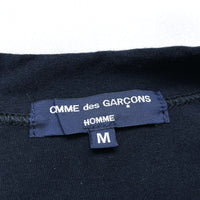 (DESIGNERS) AD2011 COMME des GARCONS HOMME FRONT PATCHWORK PANELED DESIGN CARDIGAN