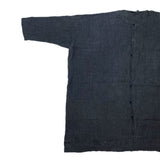 (designers) MADE IN EU ESKANDAR LINEN 100% LOOSE FIT DESIGN COLLARLESS BIG SHIRT