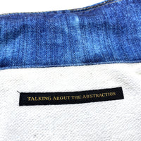 (DESIGNERS) TATA TALKING ABOUT THE ABSTRACTION DENIM RIDERS TRANSFER PRINT ZIP UP SWEAT JACKET