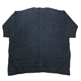 (designers) MADE IN EU ESKANDAR LINEN 100% LOOSE FIT DESIGN COLLARLESS BIG SHIRT