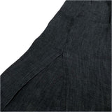 (designers) MADE IN EU ESKANDAR LINEN 100% LOOSE FIT DESIGN COLLARLESS BIG SHIRT