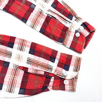 (VINTAGE) 1960'S～ PENNEY'S PLAID FLANNEL SHIRT WITH GUSSET
