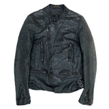 (DESIGNERS) MADE IN JAPAN Sisi WASHED LEATHER UK TYPE BIKER JACKET