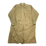 (designers) 1980'S～ MADE IN JAPAN ISSEY MIYAKE OLD TAG LINEN 100% STAND UP COLLAR LONG LENGTH PULLOVER SHIRT