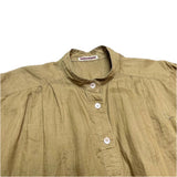 (designers) 1980'S～ MADE IN JAPAN ISSEY MIYAKE OLD TAG LINEN 100% STAND UP COLLAR LONG LENGTH PULLOVER SHIRT
