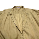 (designers) 1980'S～ MADE IN JAPAN ISSEY MIYAKE OLD TAG LINEN 100% STAND UP COLLAR LONG LENGTH PULLOVER SHIRT