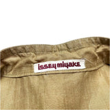 (designers) 1980'S～ MADE IN JAPAN ISSEY MIYAKE OLD TAG LINEN 100% STAND UP COLLAR LONG LENGTH PULLOVER SHIRT