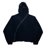 (DESIGNERS) MADE IN KOREA POST ARCHIVE FACTION DEFORMED ZIP DESIGN FLEECE HOODIE