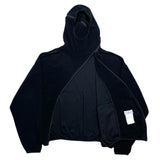 (DESIGNERS) MADE IN KOREA POST ARCHIVE FACTION DEFORMED ZIP DESIGN FLEECE HOODIE