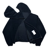(DESIGNERS) MADE IN KOREA POST ARCHIVE FACTION DEFORMED ZIP DESIGN FLEECE HOODIE