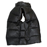 (VINTAGE) 1990'S～ POLO RALPH LAUREN LAMB LEATHER X WOOL REVERSIBLE DOWN VEST