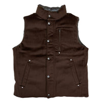 (VINTAGE) 1990'S～ POLO RALPH LAUREN LAMB LEATHER X WOOL REVERSIBLE DOWN VEST