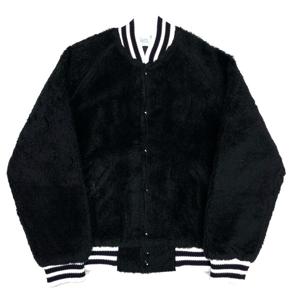 (VINTAGE) 1990'S～ MADE IN USA Gem SPORTSWEAR BOA FLEECE PLAIN VARSITY JACKET