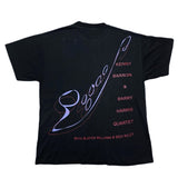 (T-SHIRT) DEAD STOCK NEW 1996 JAZZ EVENT DOUBLE SIDED PRINT T-SHIRT
